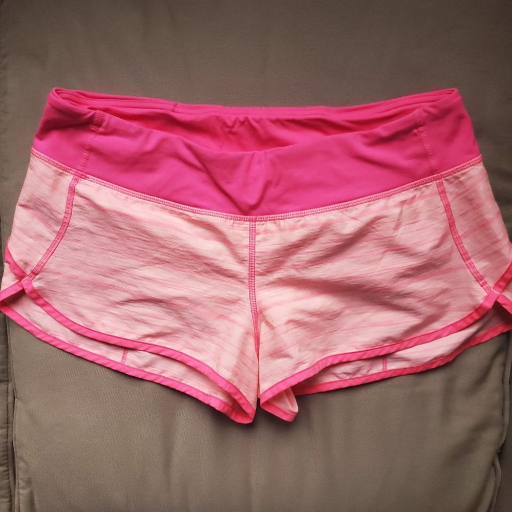 Lululemon Parfait Pink Speed Shorts - Picture 3 of 5